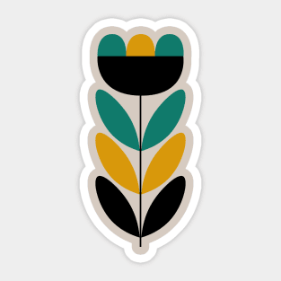 Mid Century Flower 11 Sticker